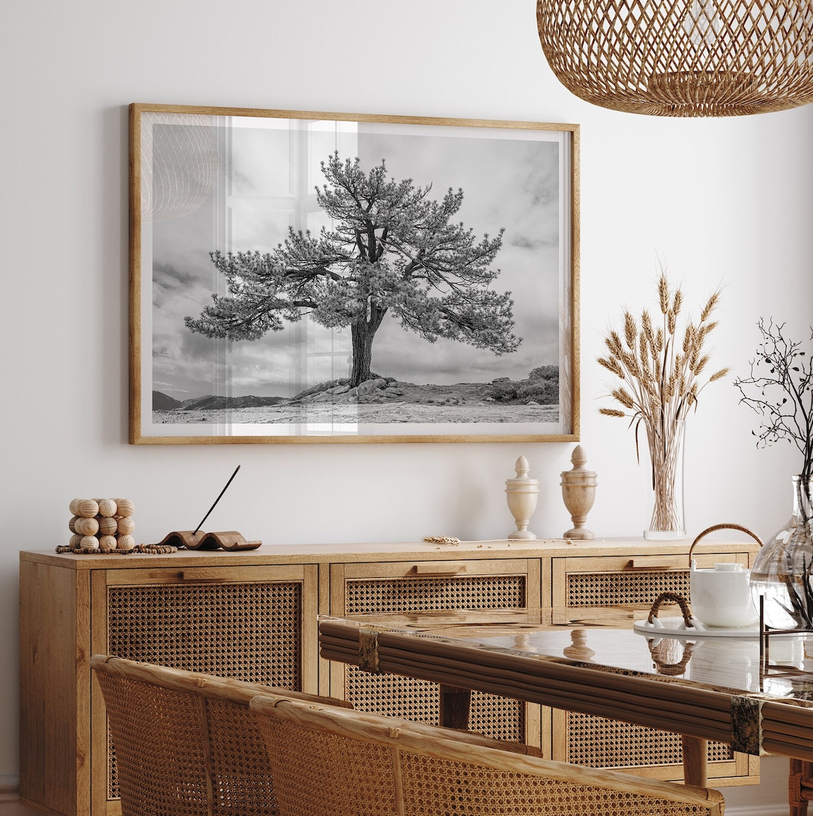Yosemite Tree Photography Art Print, Black And White - Image 5