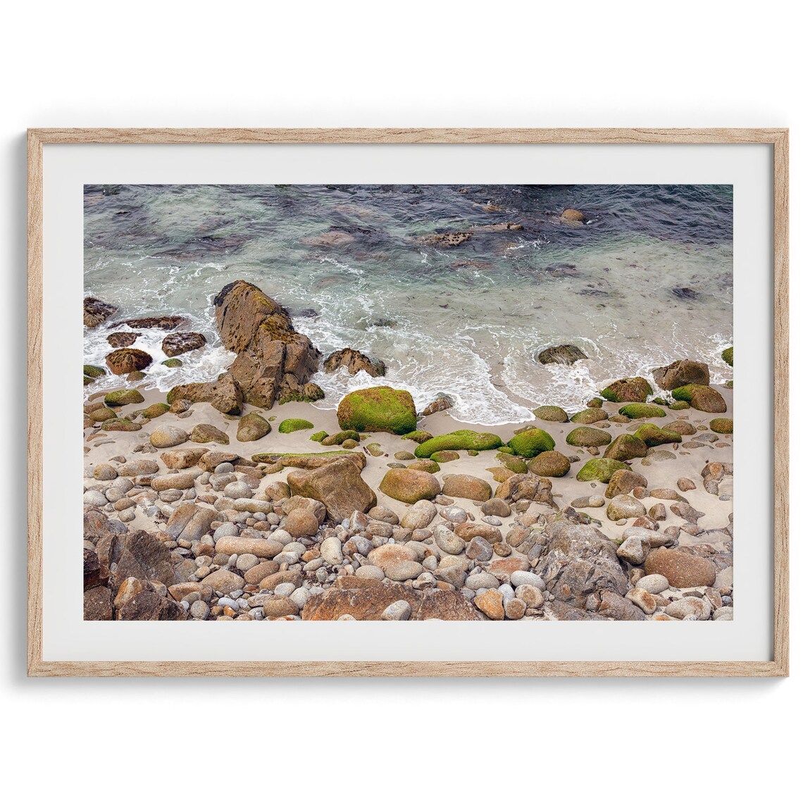 Monterey Aerial Beach Art Print, Coastal Decor