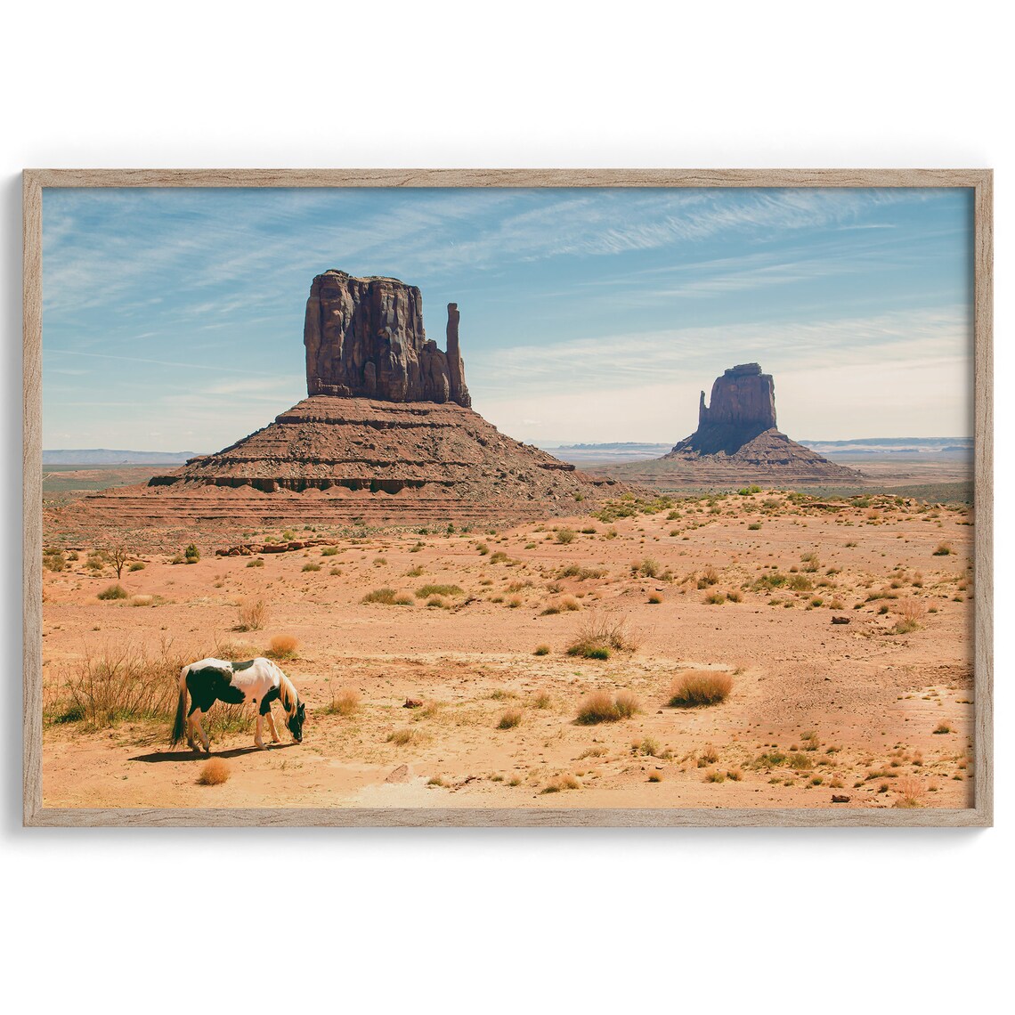 Western Desert Horse Print, Monument Valley Americana - Image 3