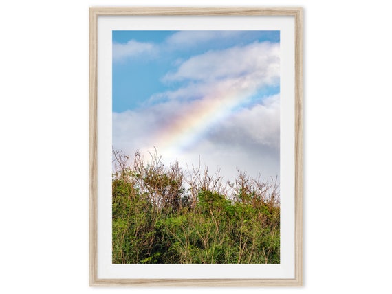 Rainbow Fine Art Photography Print Minimalist Colorful Wall Art Large Framed Or Unframed Calming Nursery Room Poster For Home Decor