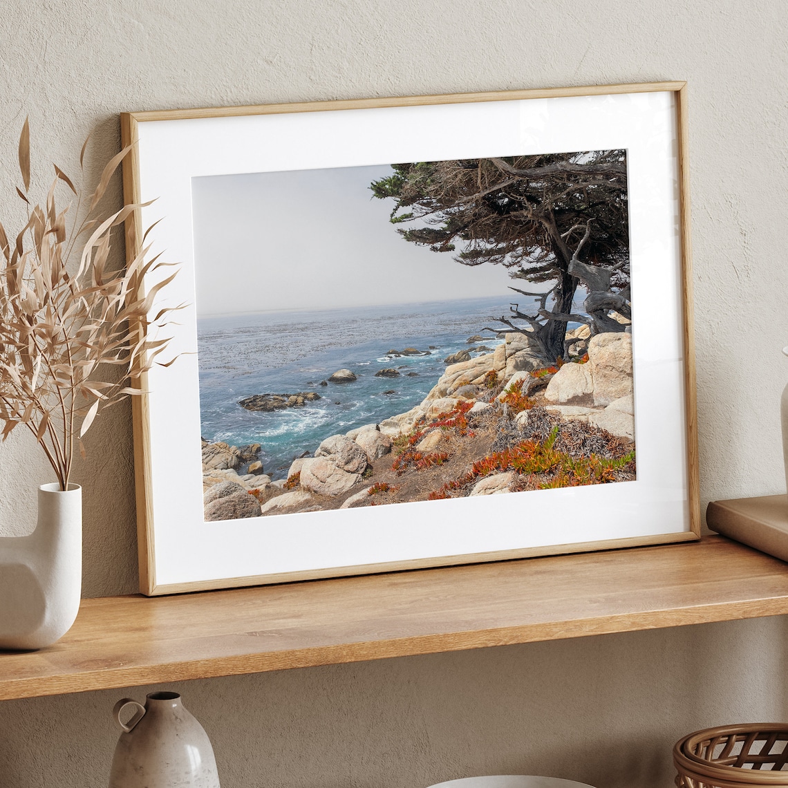 California Ocean Tree, Monterey Coastal Art Print - Image 4