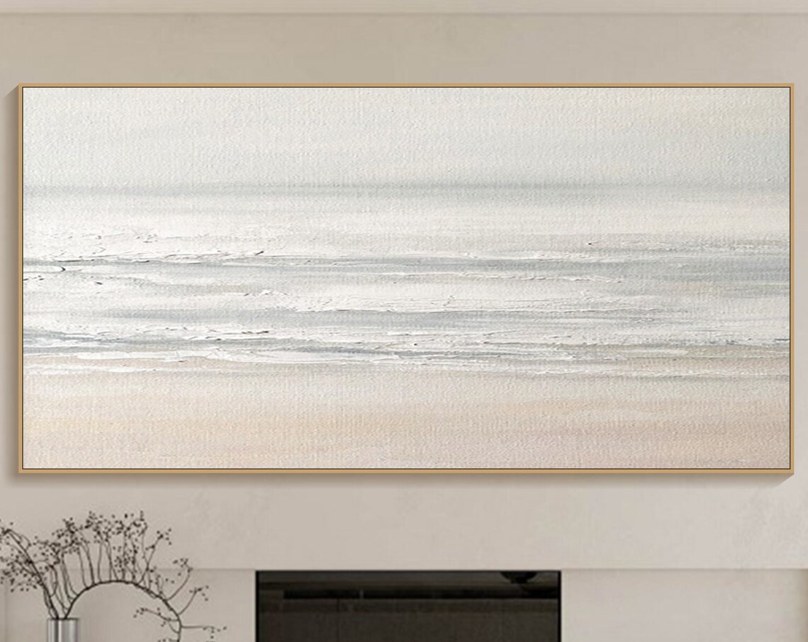 Beach Painting, Sky and Sea Custom Wall Art Print