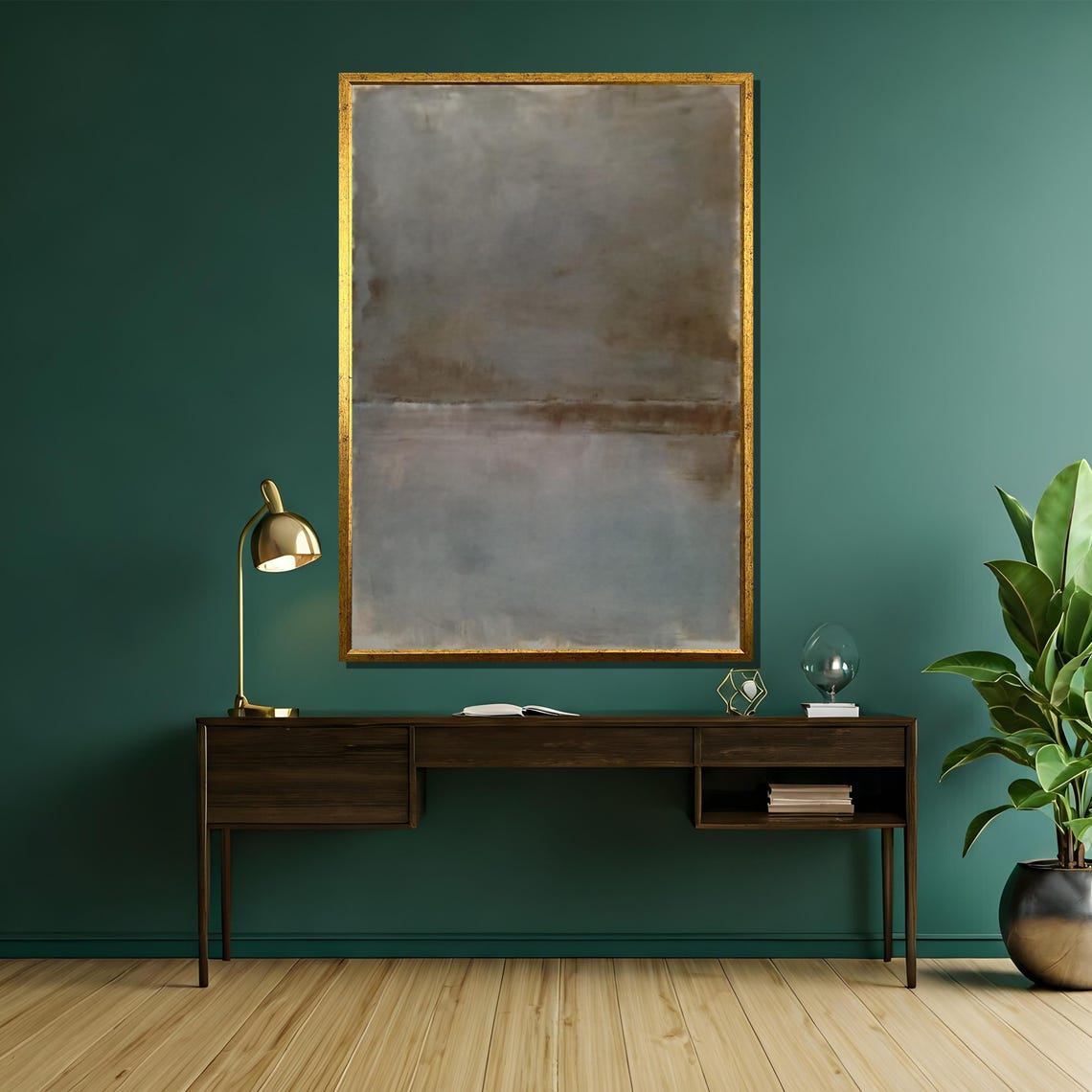 Rothko-Style Misty Neutral Grey Color-Field Abstract Art Poster - Image 5