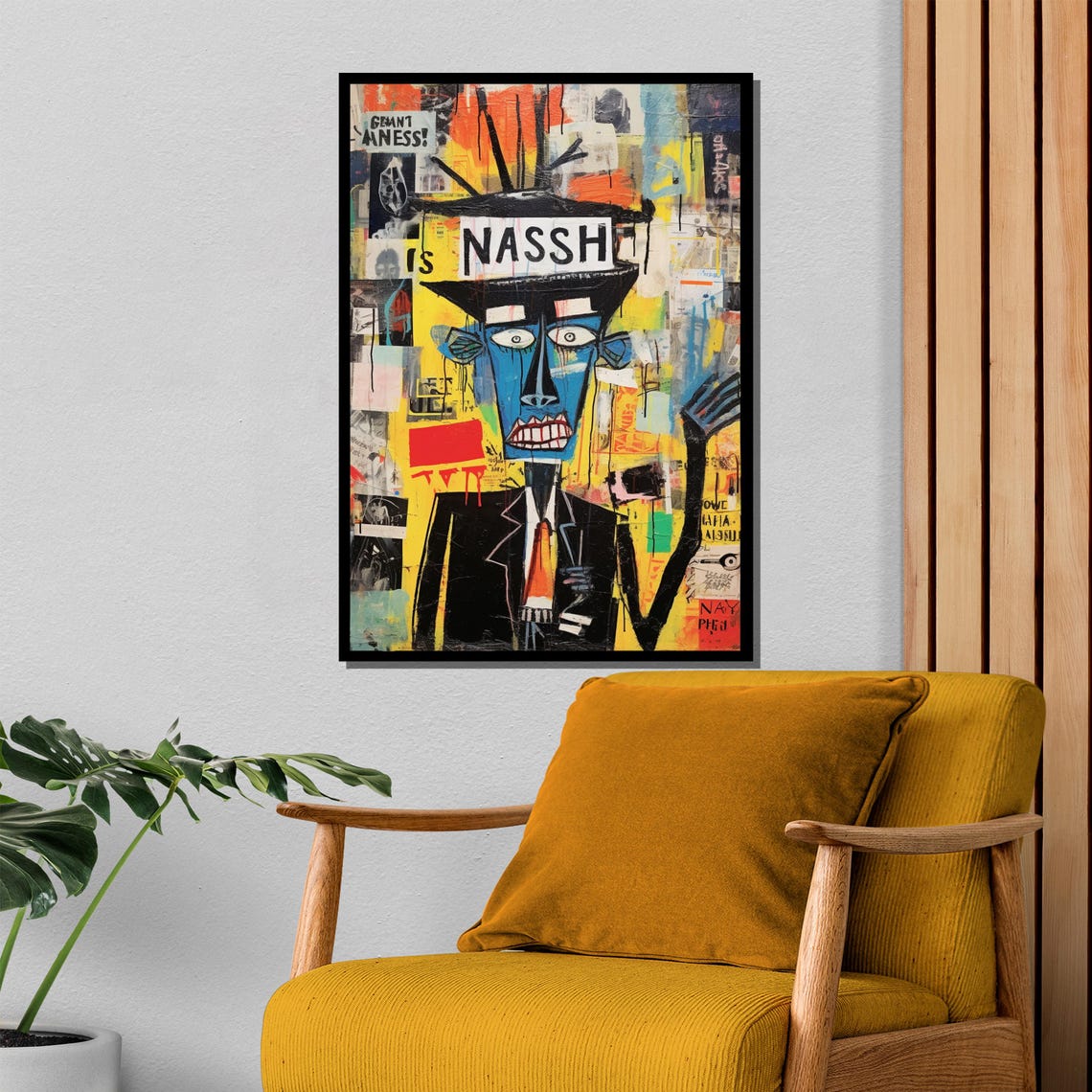 Neo Expressionist Graffiti Figure In Basquiat Style Art Poster - Image 4