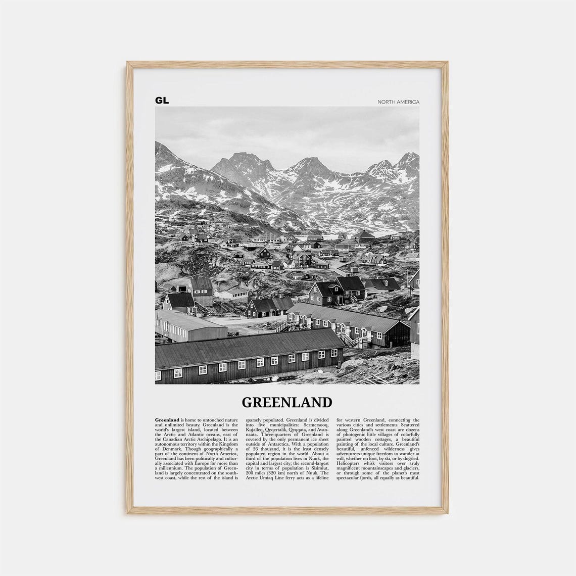 Greenland Print Black And White Greenland Wall Art Greenland Poster Greenland Photo Kalaallit Nunaat Grnland Godthb North America