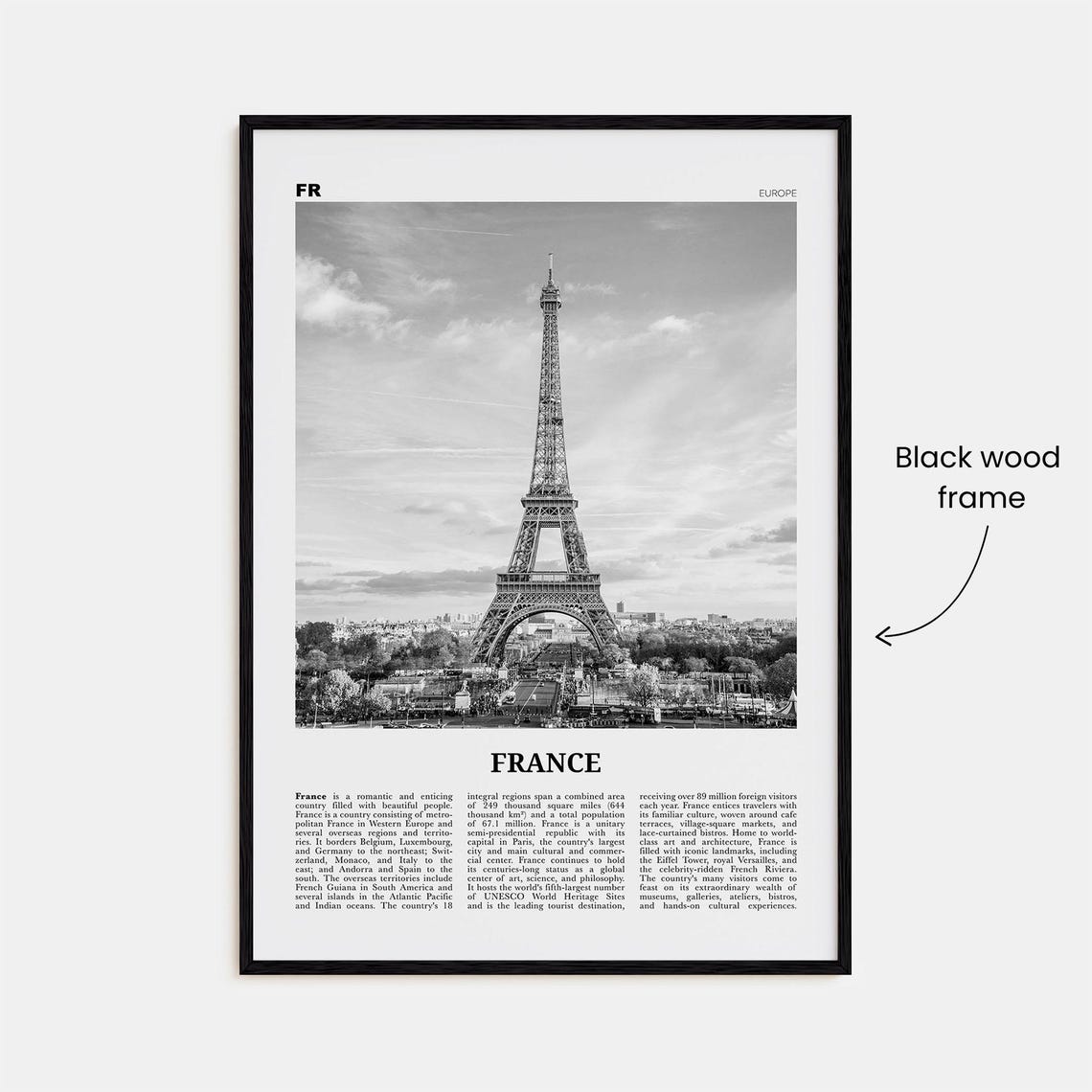 France Print Black And White No 1 France Wall Art France Poster France Photo France Decor Rpublique Franaise French Paris - Image 3
