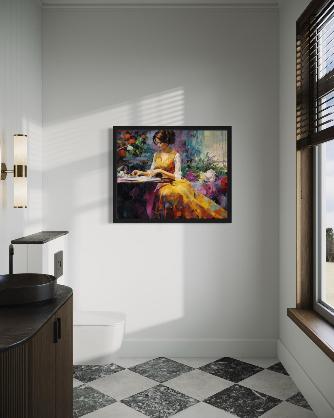 Crafting Abstract Poster Print, Modern Decor - Image 4