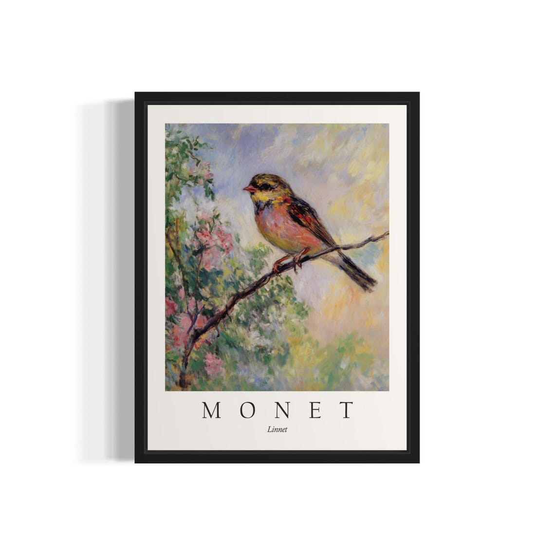 Linnet Bird, Monet Art Print