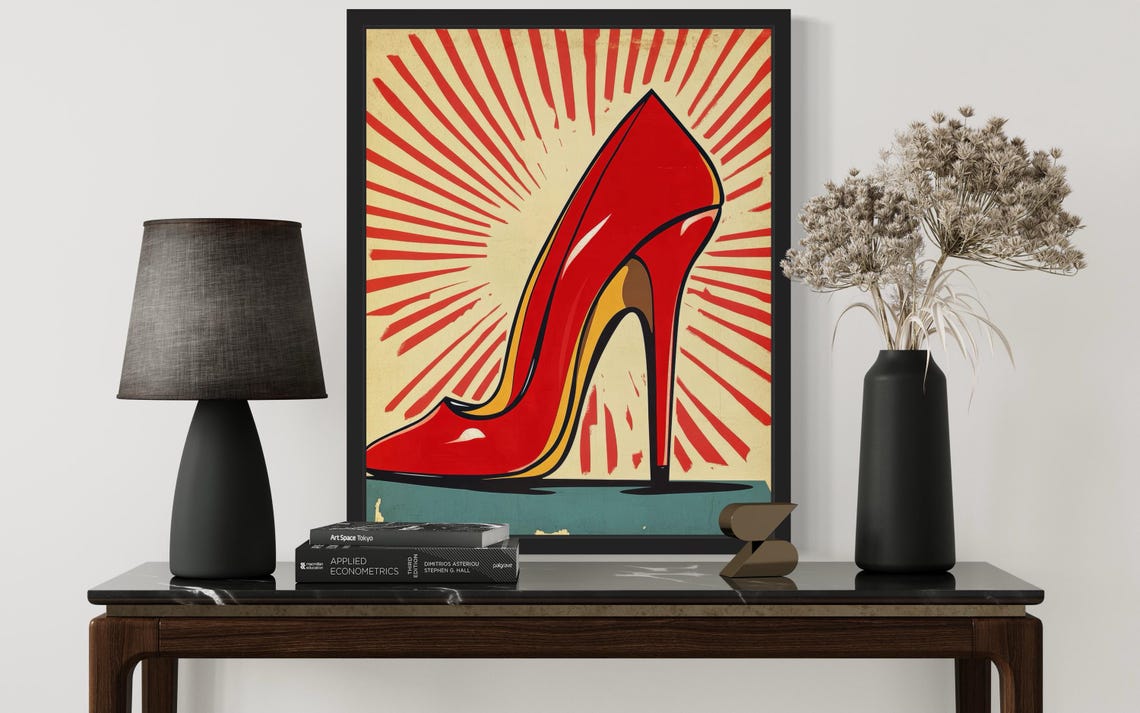Red Heels Pop Art Poster - Image 2