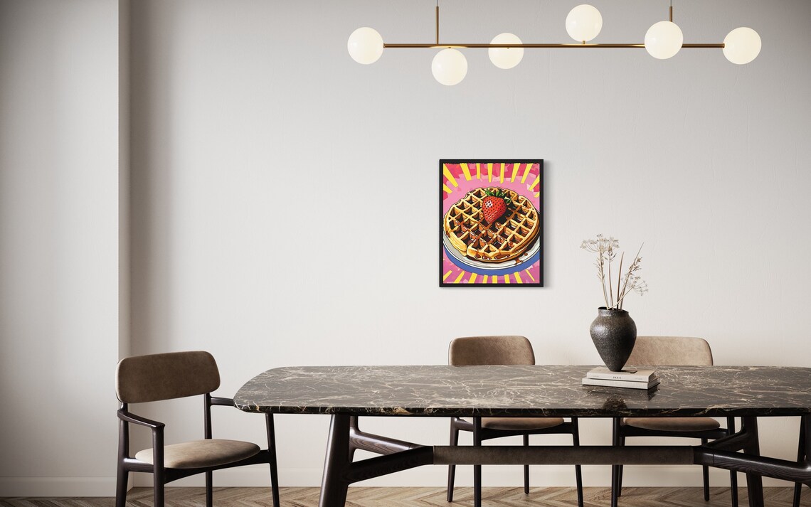 Waffle Pop Art, Retro Vintage Collection - Image 2
