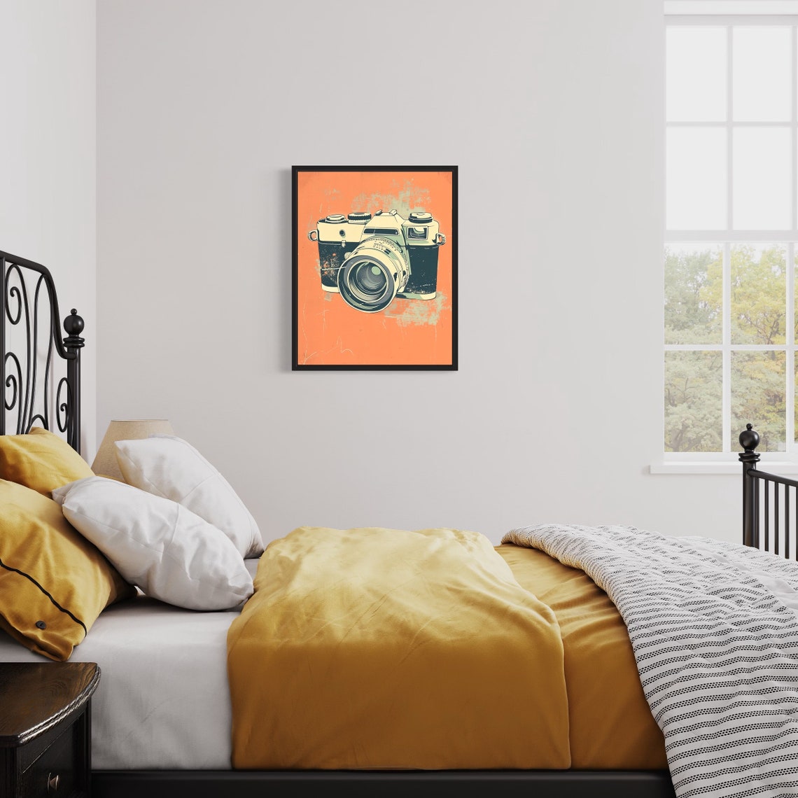 Vintage Retro Film Camera Pop Art Photography Lover Gift Poster - Image 4