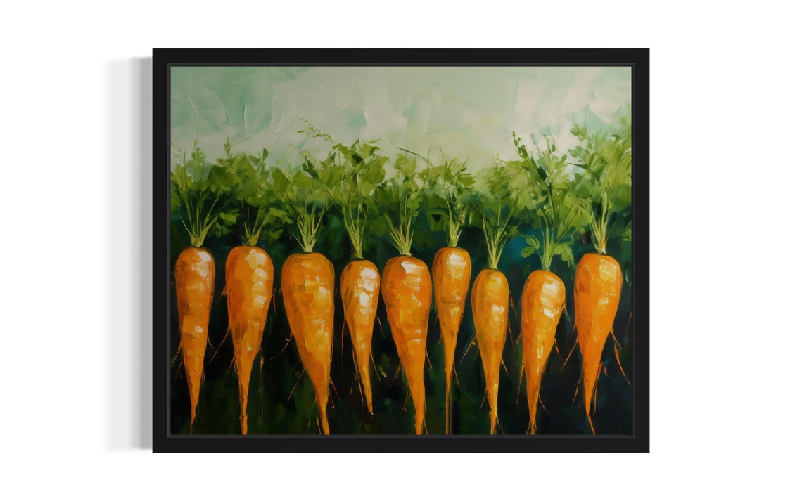 Carrots Abstract Art Print