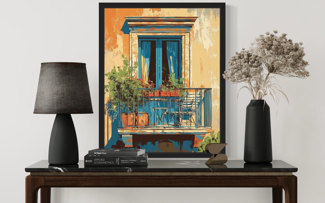 Balcony Pop Art Poster - Image 2