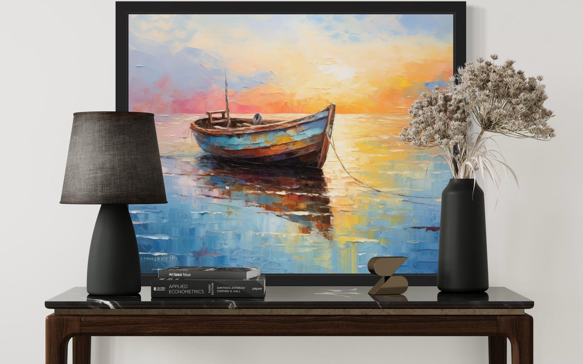 Rowboat Abstract Art Print - Image 3