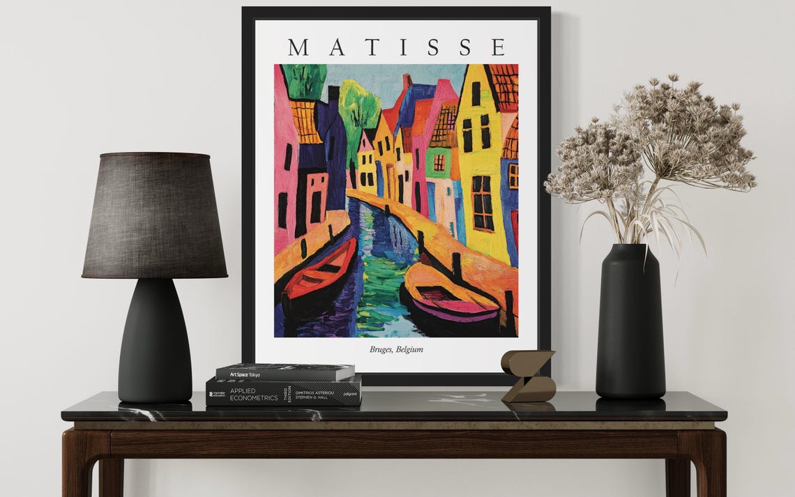 Bruges Belgium Matisse Art Print Wall Art Poster Original Paint Artwork Artwork Decor - Image 3