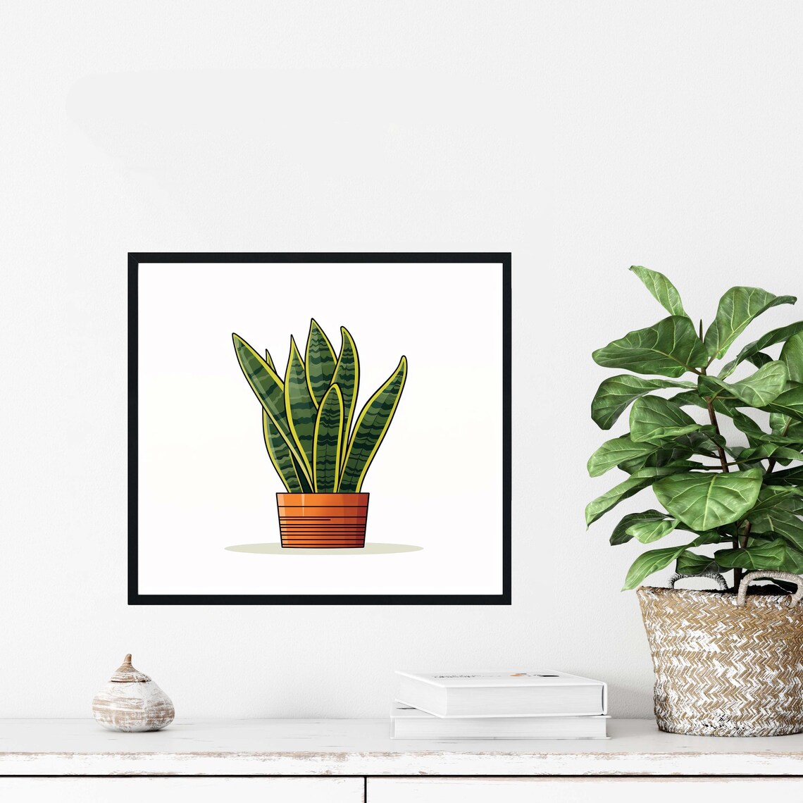 Snake Plants Original Paint Artwork Decor - Image 4
