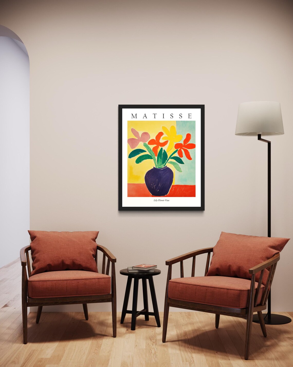 Matisse Style Lily Flower Vase Graceful Fauvist Still Life Poster - Image 2
