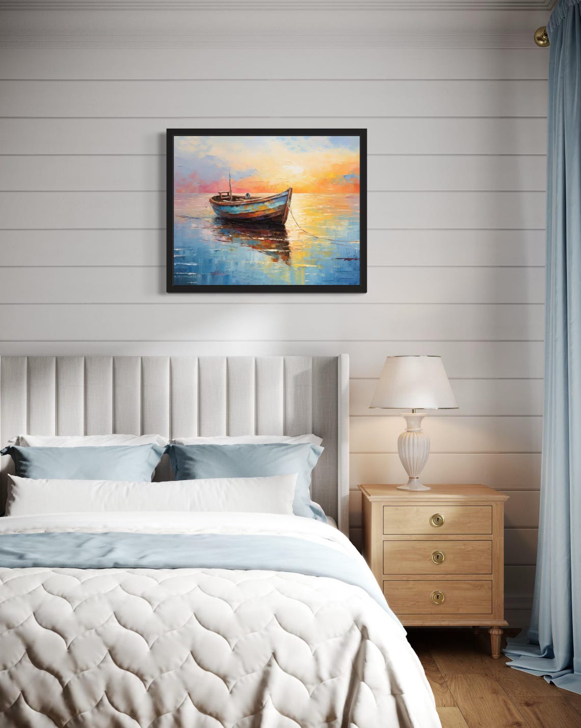 Rowboat Abstract Art Print - Image 4