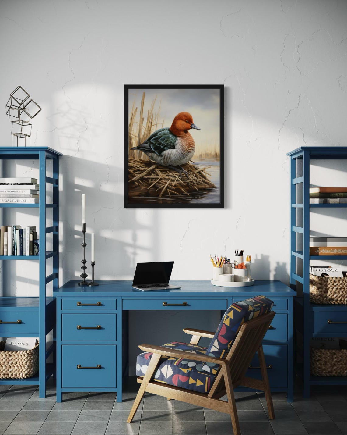 Redhead Duck Waterfowl Art Print - Image 2