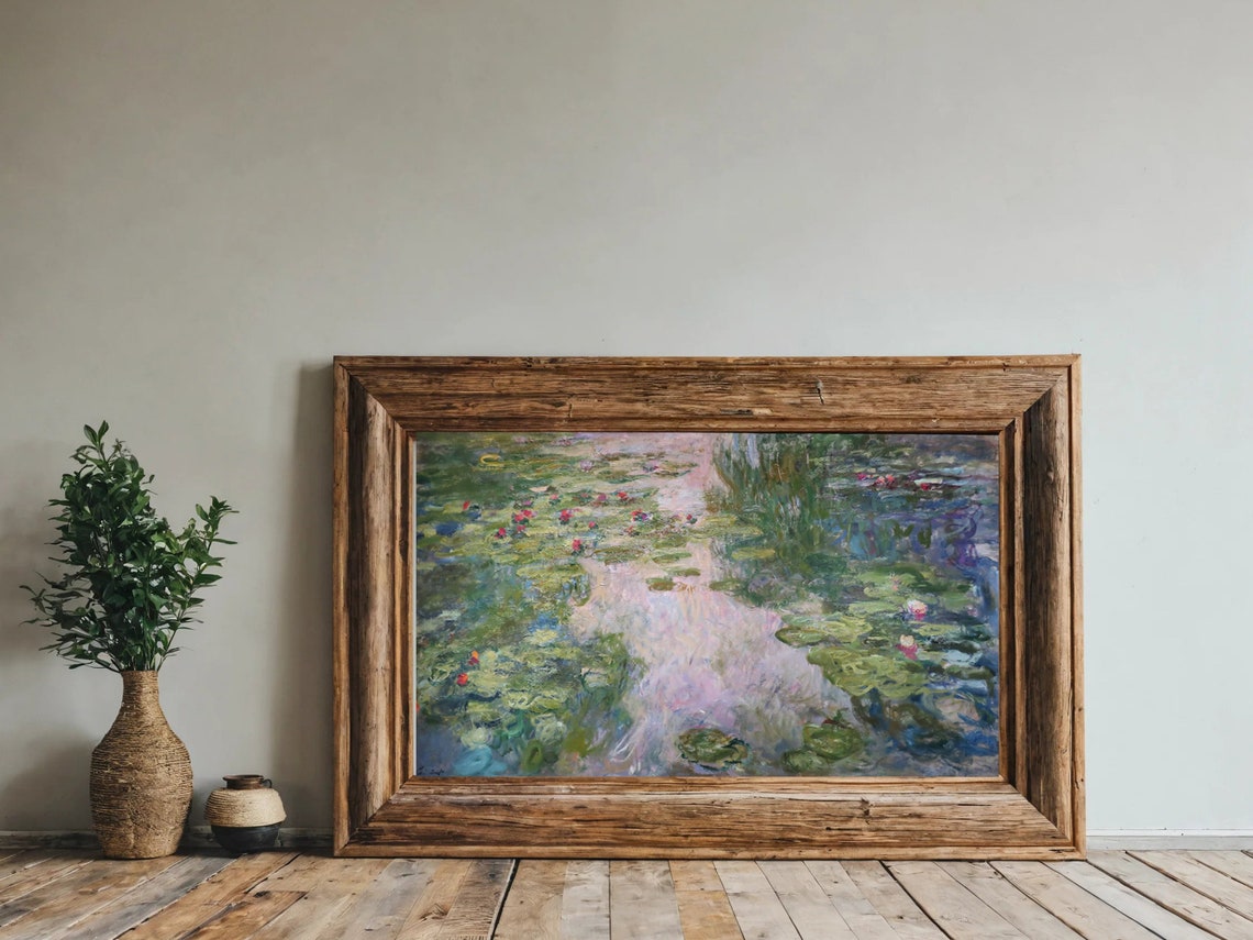 Monet Water Lilies Serene Pond Impressionist Masterpiece Poster - Image 8