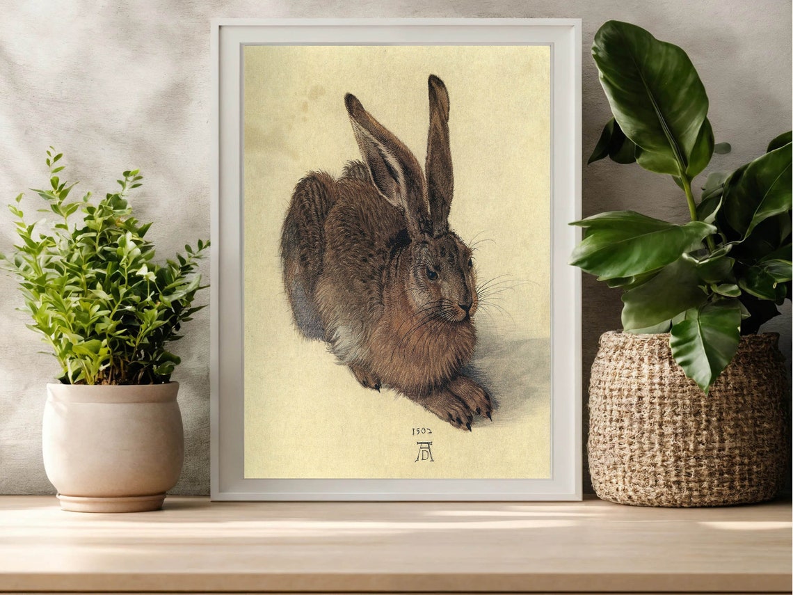 Albrecht Durer Young Hare 1502 Detailed Watercolor Study Poster - Image 5