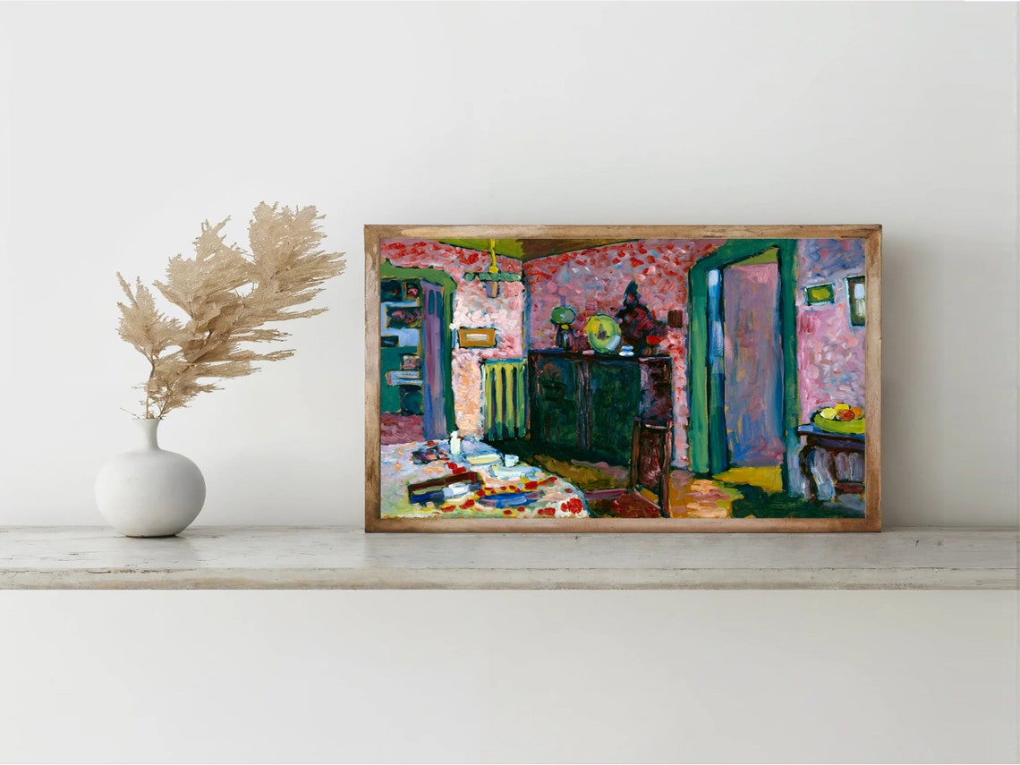Kandinsky Colorful Interior Fauvist Expressionist Art Poster - Image 4