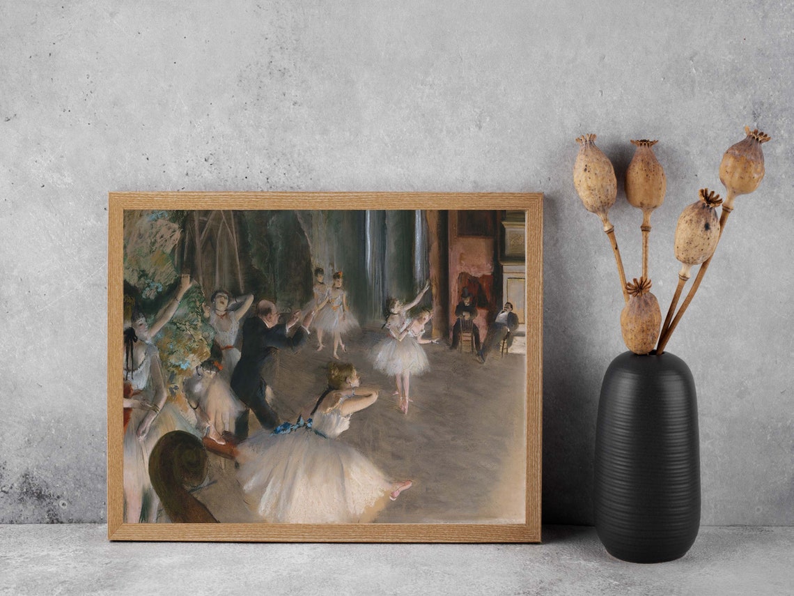 Edgar Degas The Dancing Class Famous Ballet Rehearsal Classic Print - Image 3