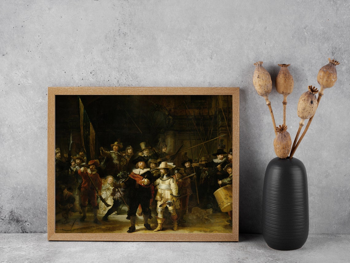 Rembrandt The Night Watch Dutch Golden Age Masterpiece Poster