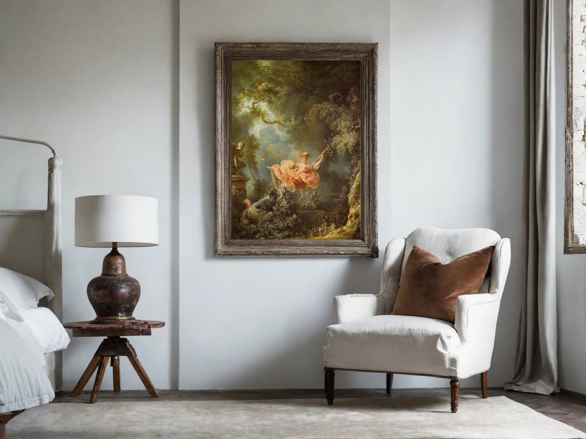 Jean Honore Fragonard The Swing Rococo Garden Romance Painting Poster - Image 5