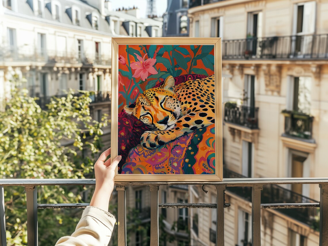 Cheetah Maximalist Travel Poster - Image 2