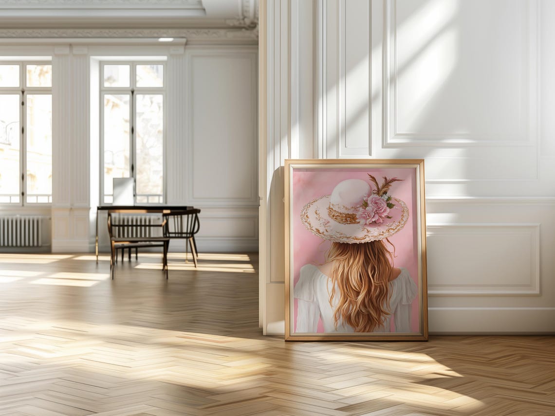 Cowgirl Wall Art - Pink Western Poster For Girls - Image 3