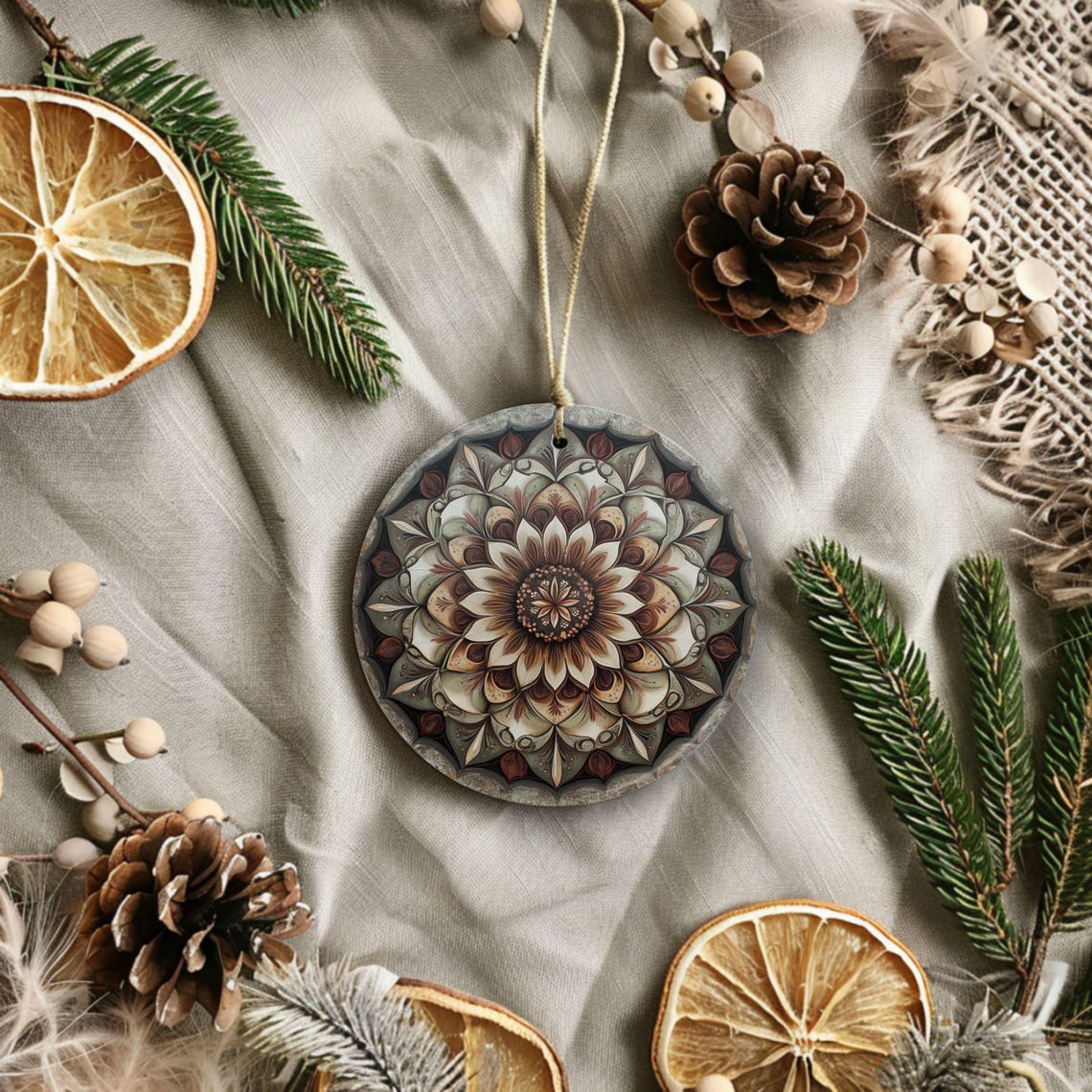 Boho Mandala Ornament, Bohemian Gift - Image 4