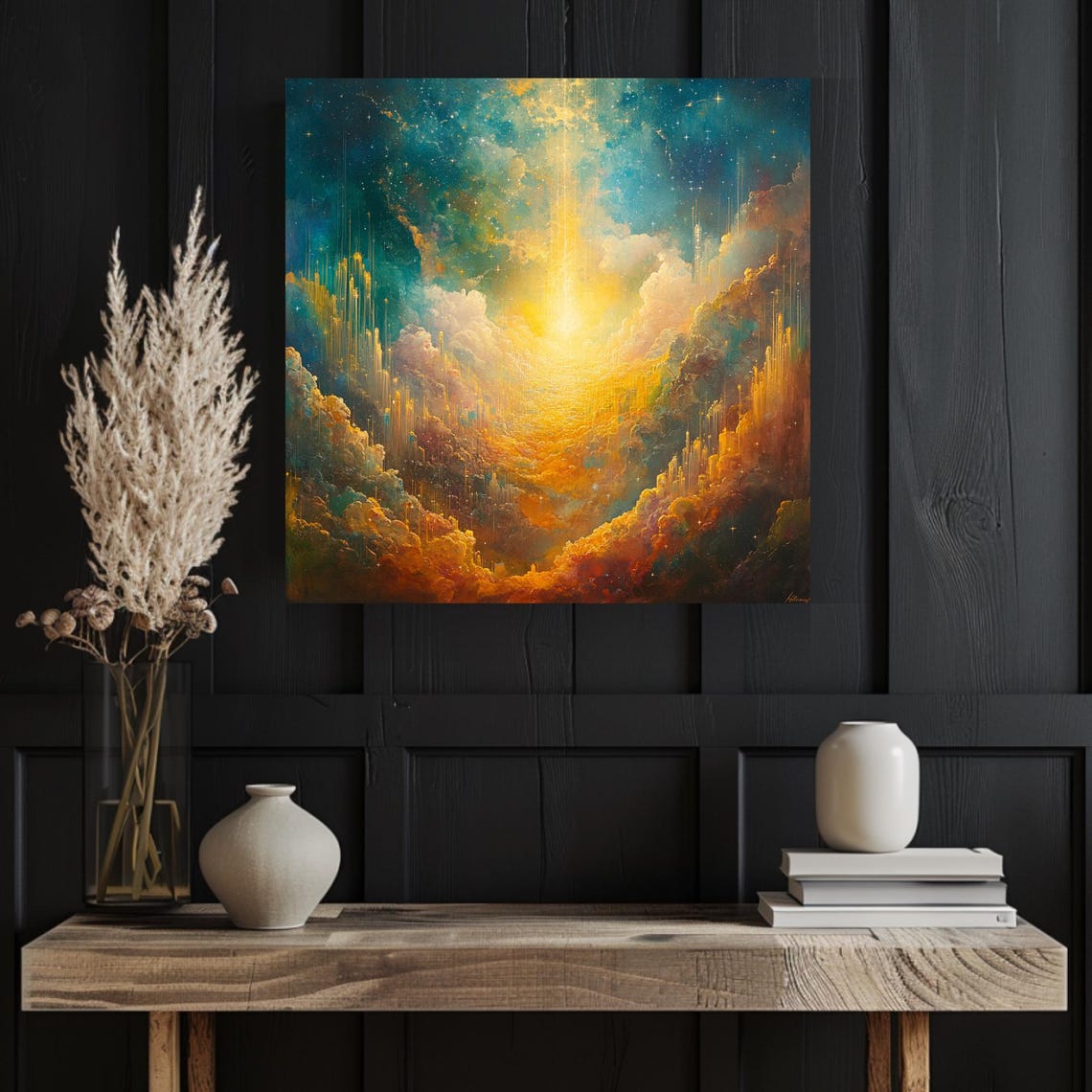 Celestial Ascension Art Dreamy Cloud And Light Print Magical Sky Decor Mystical Sunrise Artwork Unique Gift Idea - Image 4