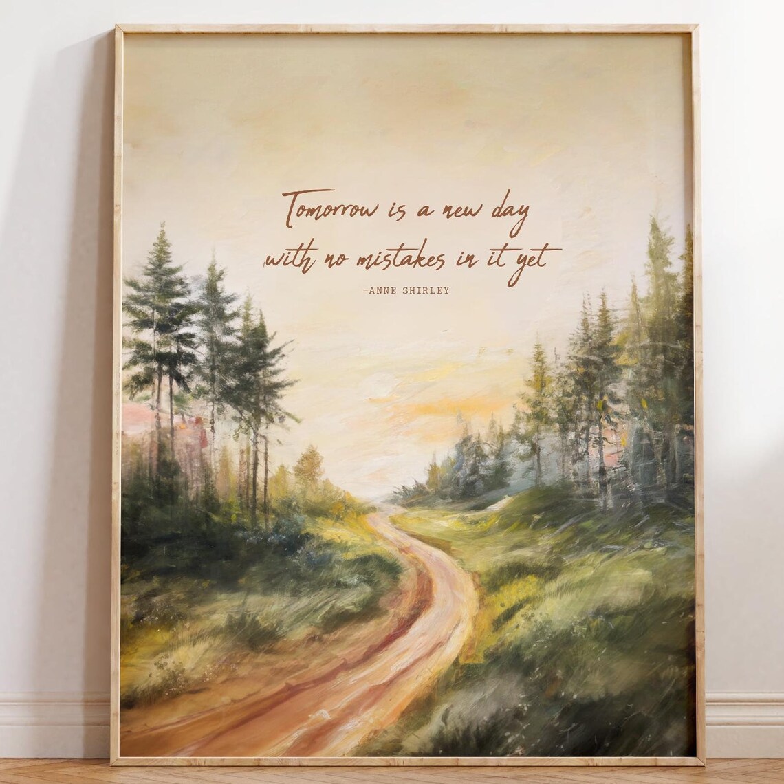 Anne Of Green Gables Quote Print, New Day Inspiration