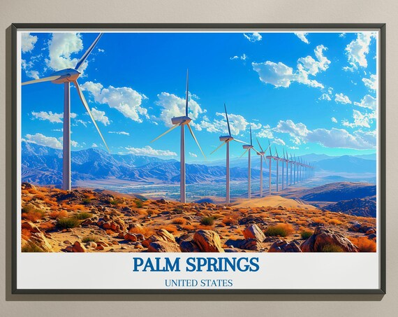 Palm Springs Windmills Art Palm Springs Windmills Prints Capturing The Beauty Of Desert Windmills Shop Palm Springs Windmills Decor