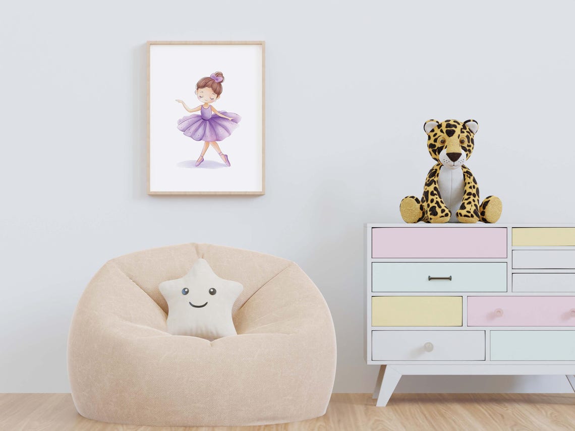 Ballet Room Decor Ballet Nursery Painting Ballerina Gallery Portrait Ballet Vintage Print Ballerina Girl Poster Ballerina Art - Image 2