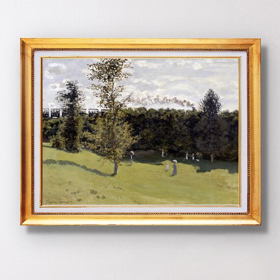 Claude Monet Train In The Countryside Fine Art Glice 1870 Sku 0149