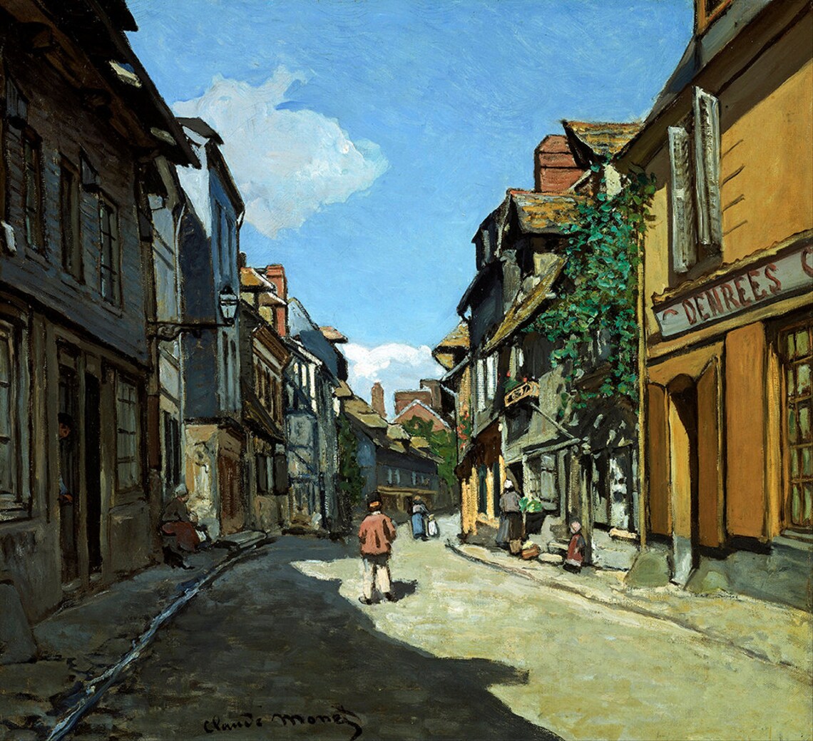 Claude Monet Rue De La Bavole Honfleur Fine Art Glice 1864 Sku 0120 - Image 2