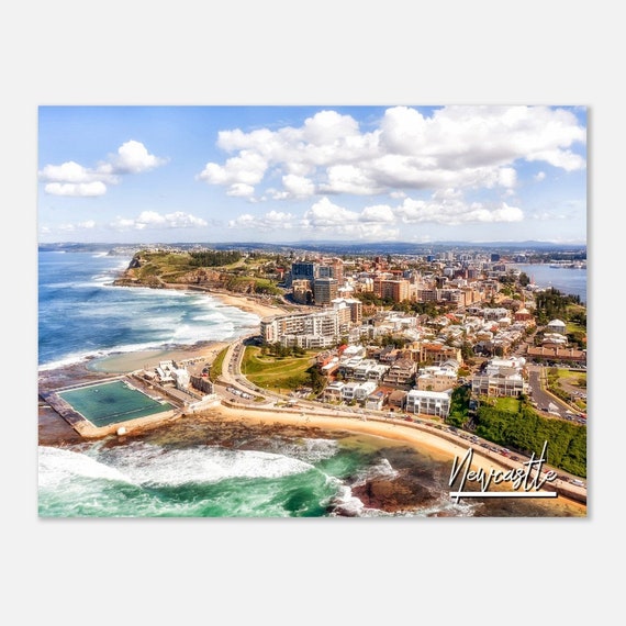 Newcastle Australia Coastal Skyline Photo Print