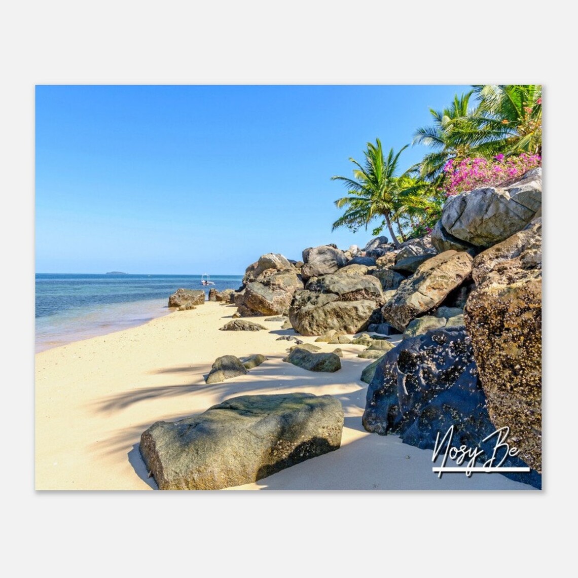 Nosy Be Madagascar Print Tropical Island Beach Wall Art