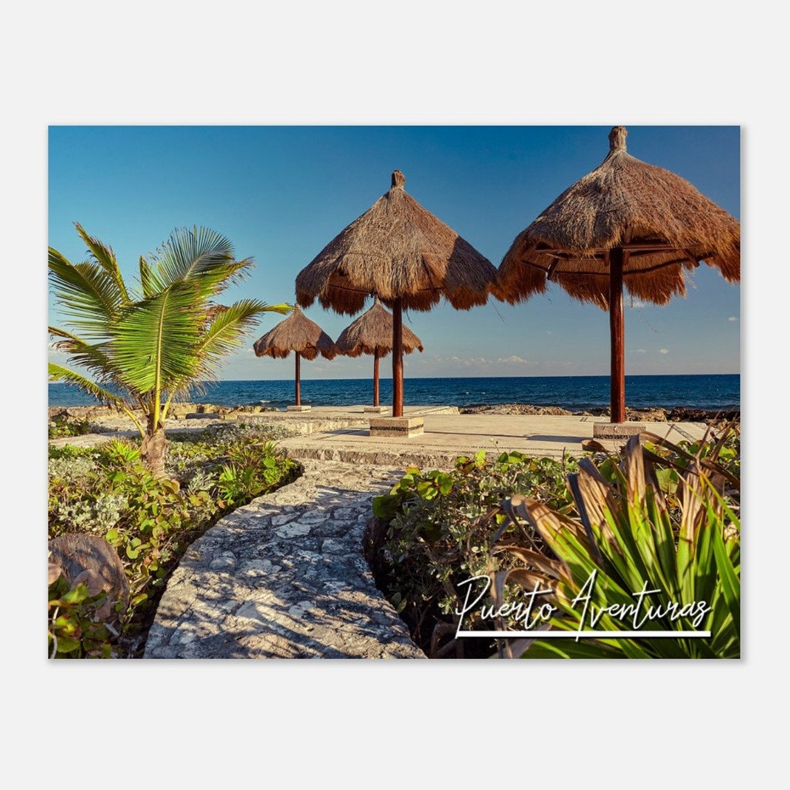 Puerto Aventuras Mexico Print Coastal Resort Wall Art