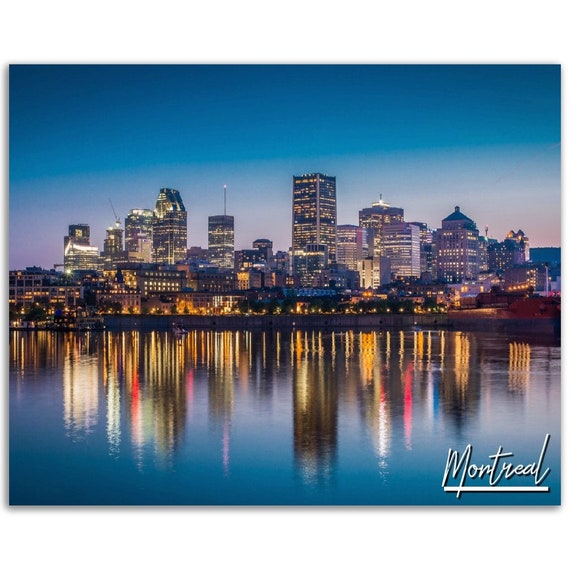 Montreal Cityscape Poster Skyline Photography Print