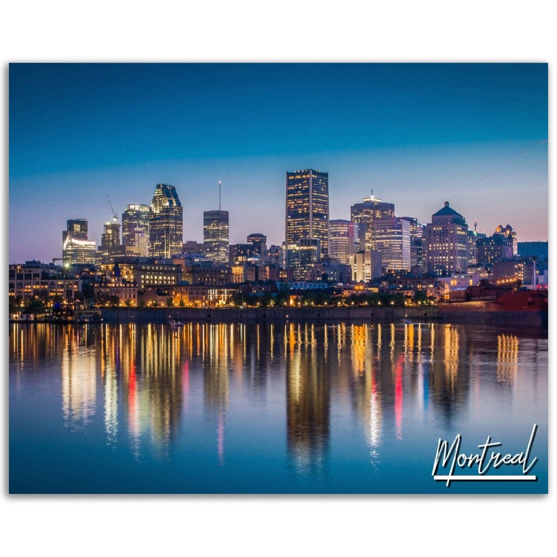 Montreal Cityscape Poster Skyline Photography Print
