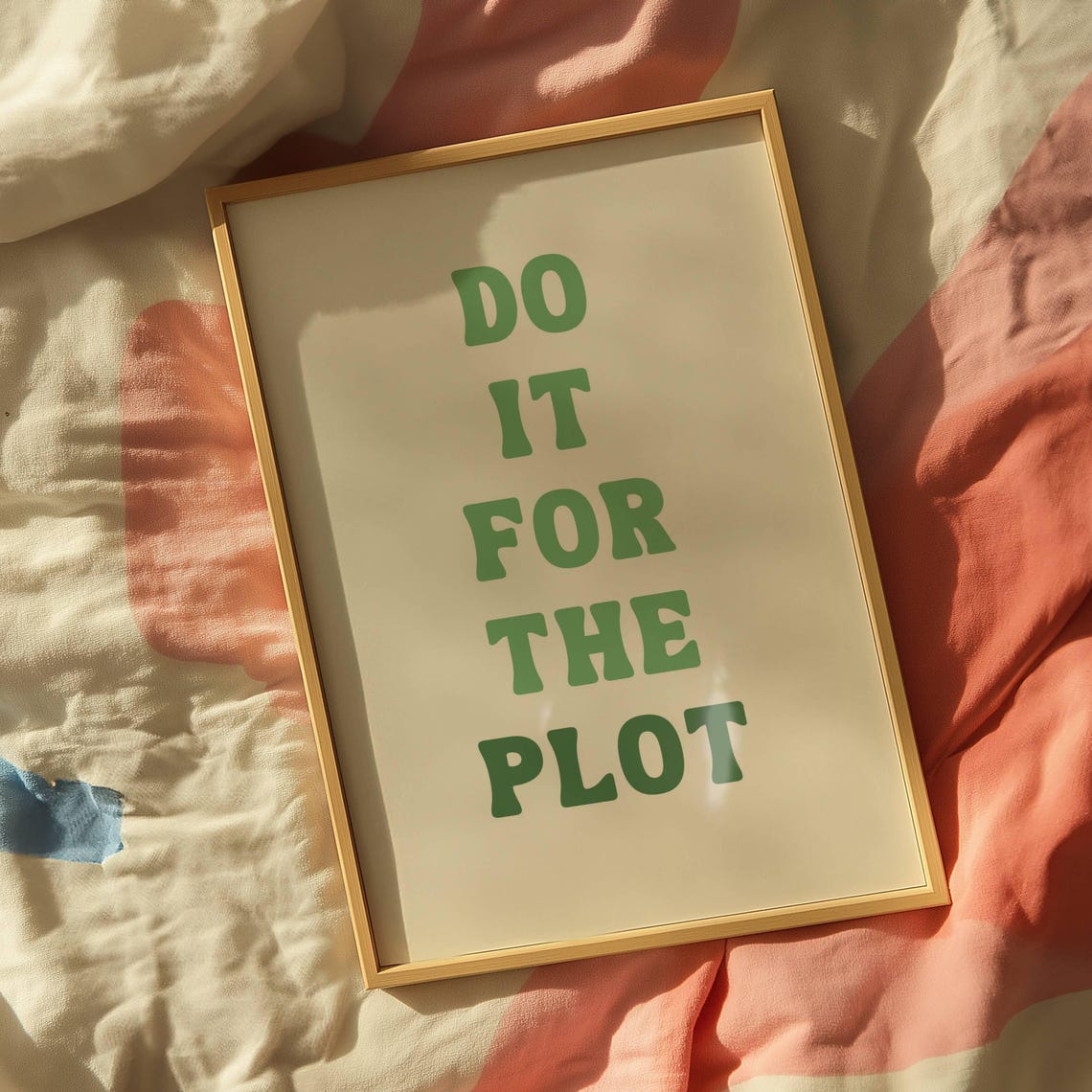 Do It For The Plot, Bookish Wall Art - Image 3