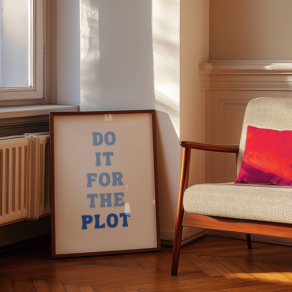 Do It For The Plot, Bookish Wall Art - Image 2