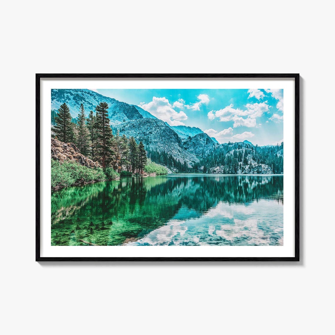 Lake Arrowhead California Mountain Lake Mirror Reflection Photo Poster