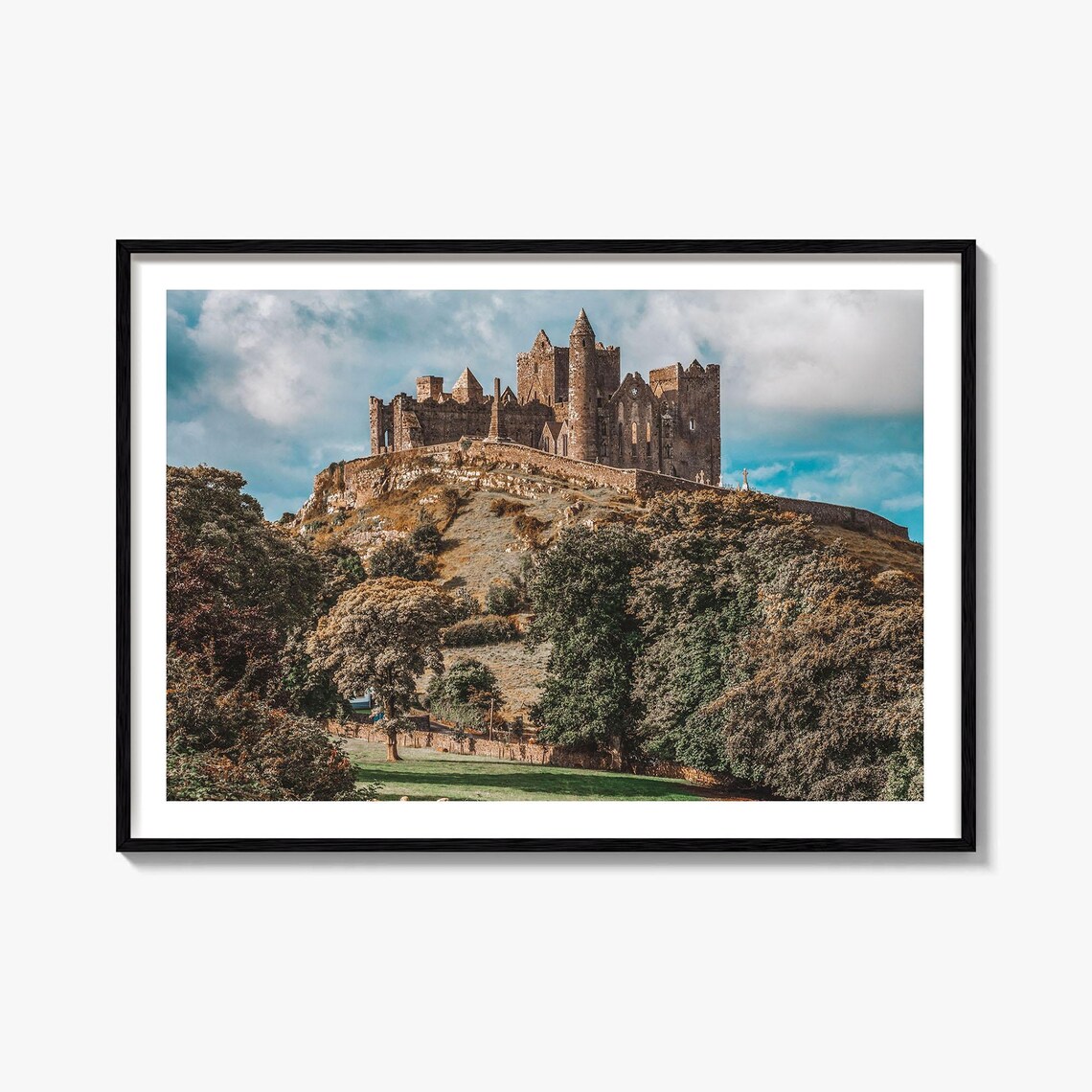 Ireland Rock of Cashel Castle Ruins Historic Landmark Photo Art Poster