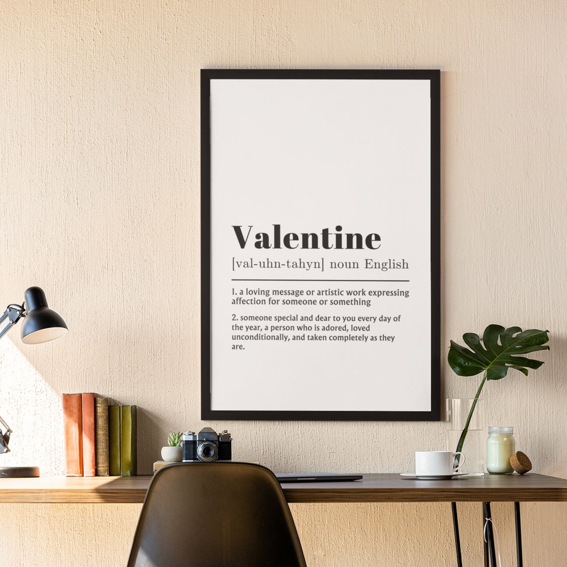 Valentine Dictionary Definition Meaning Quote Romantic Gift Poster - Image 9