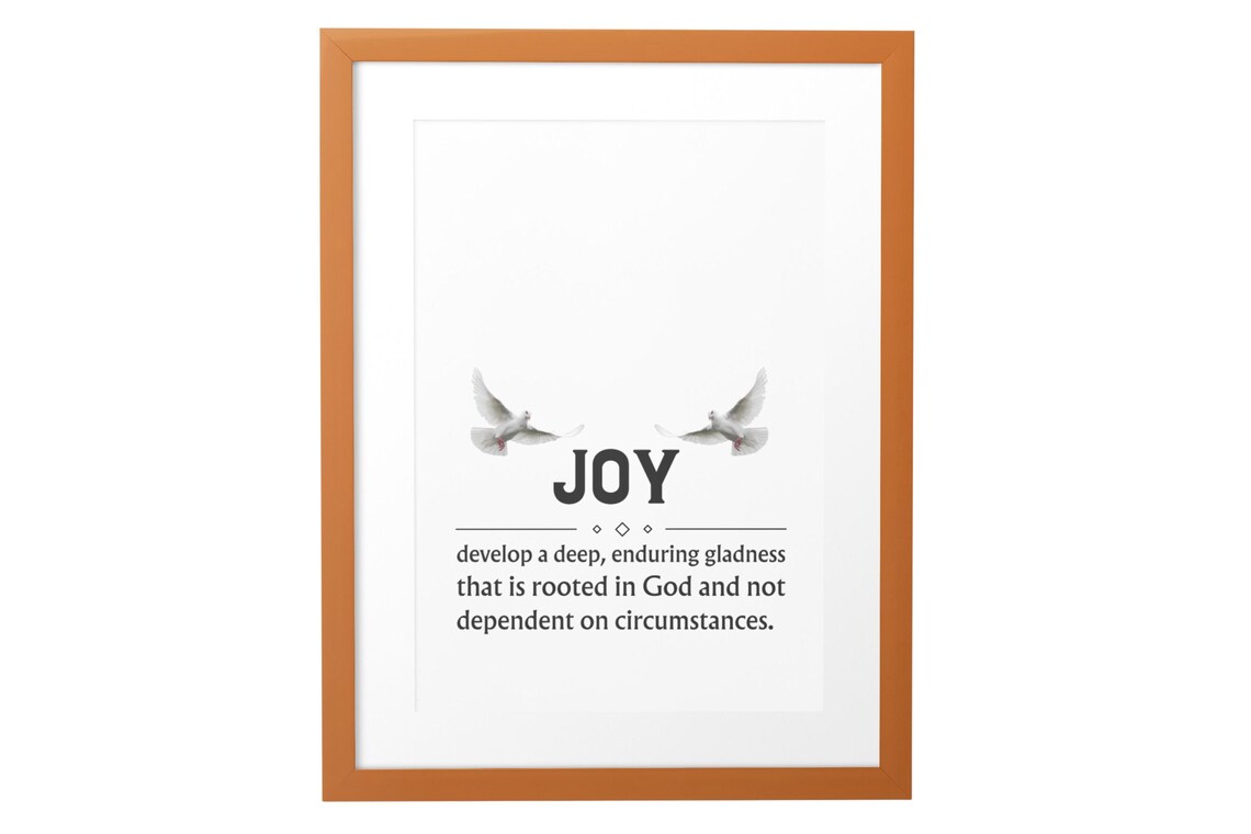 Fruits Of The Spirit Set Of 9 Dictionary Definition Faith Poster - Image 2