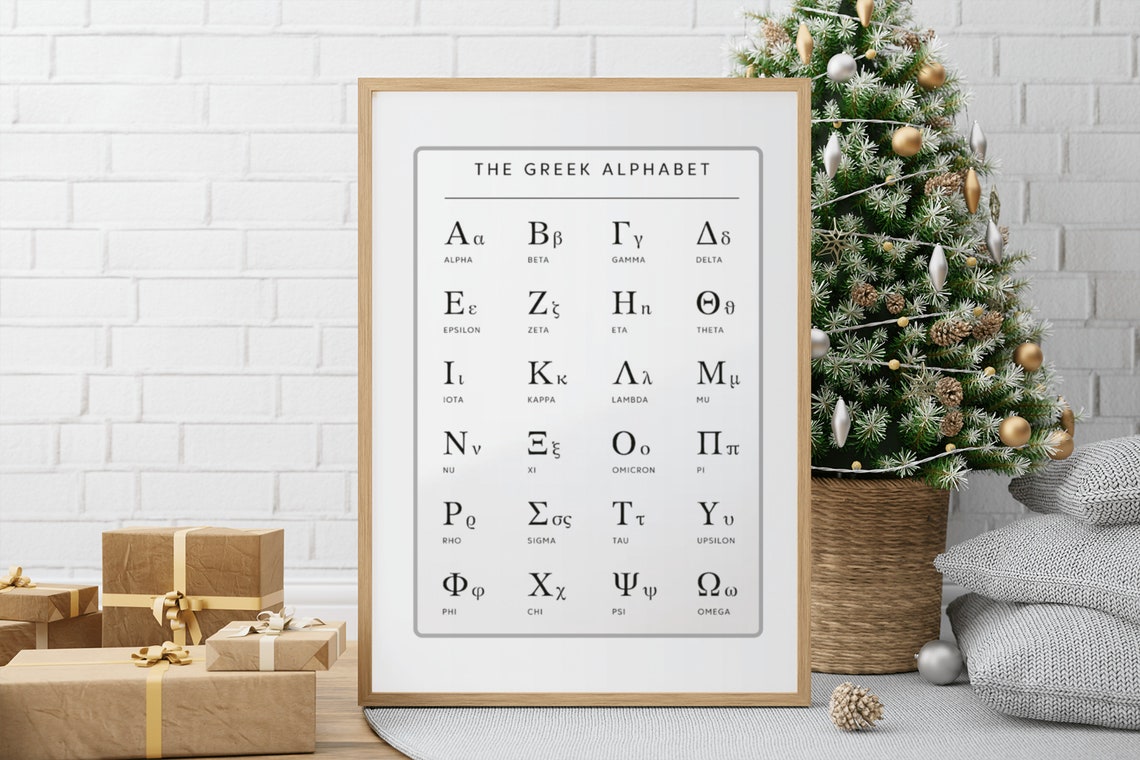 The Greek Alphabet Classic Educational Chart Poster for Study Walls - Image 2